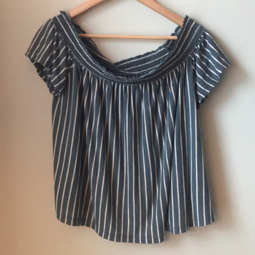 off the shoulder crop top